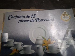 Juego de café de porcelana Santa Clara