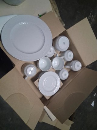 Juego de café de porcelana Santa Clara