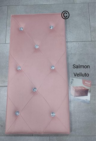 Testiera letto velluto bordeaux puffo Grande