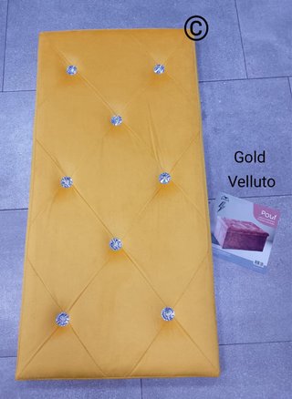 Testiera letto velluto bordeaux puffo Grande