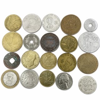 Lote 20 monedas internacionales