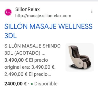 Sillón de masaje
