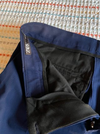 Pantalon de traje azul marino