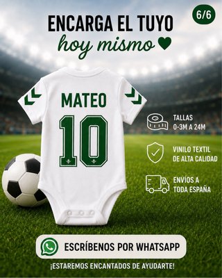 Body Bebé Personalizado Sevilla y Betis