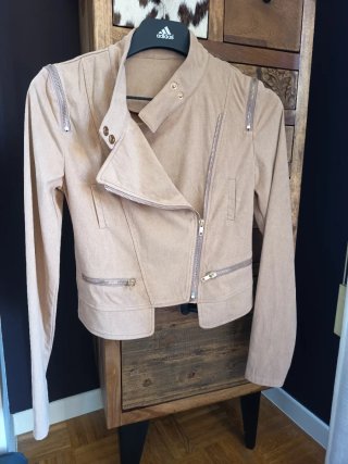 Chaqueta Biker Beige Verano