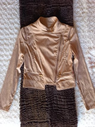 Chaqueta Biker Beige Verano