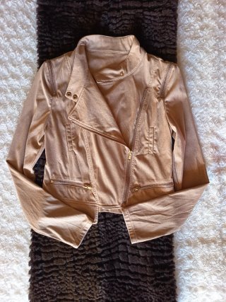 Chaqueta Biker Beige Verano