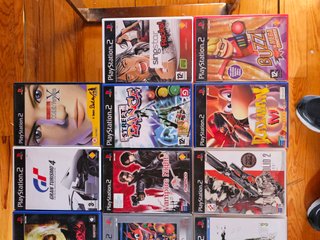 Lote PS2 con HDD, juegos y accesorios