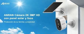 Cámara Vigilancia Anran con Panel Solar
