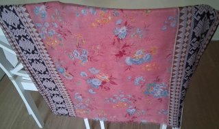 Fular/Estola Viscosa Rosa Flores Aïta