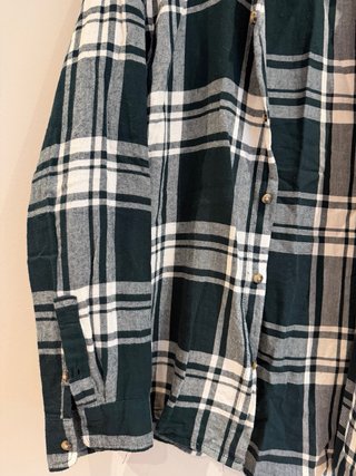 Camisa cuadros Lefties verde y blanco
