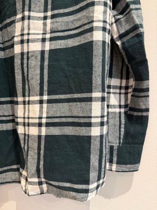 Camisa cuadros Lefties verde y blanco