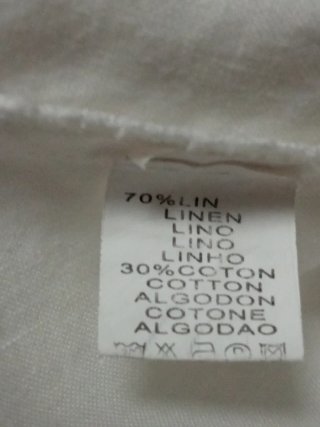 Camisa blanca lino mujer Just Woman Talla L