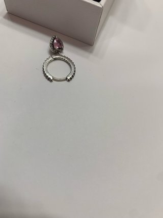 Pendientes Pandora Corazón Rosa y Circonitas