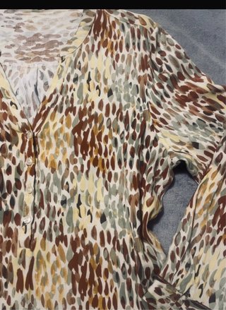 Blusa con estampado animal print