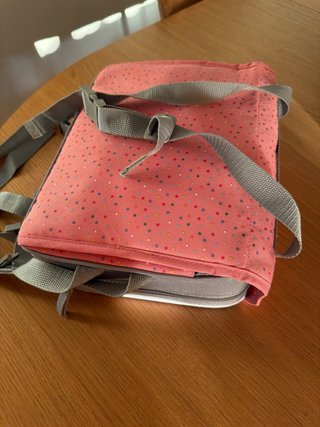 Silla elevadora infantil con estampado de lunares