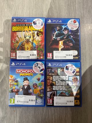 Consola PS4 con 2 mandos y caja