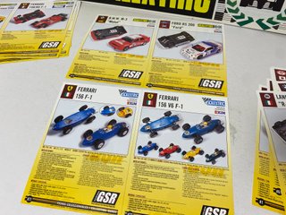 Lote 14 Fichas Coleccionables GSR Coches Slot