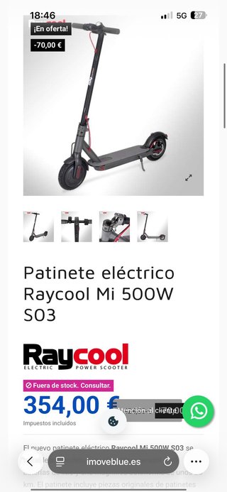 Patinete eléctrico Nuevo