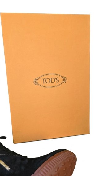 Botas Tod's altas acordonadas ante negro