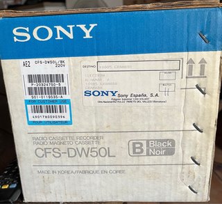 Caja Radio Cassette Sony CFS-DW50L Mega Bass