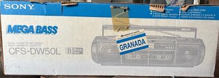 Caja Radio Cassette Sony CFS-DW50L Mega Bass