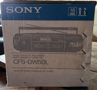 Caja Radio Cassette Sony CFS-DW50L Mega Bass