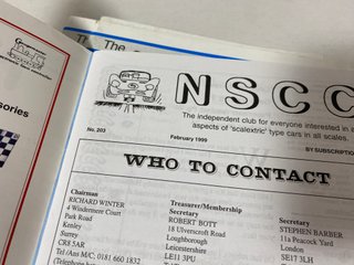 NATIONAL SCALEXTRIC COLLECTORS CLUB 1999