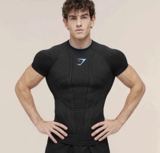 Camiseta Gymshark Onyx V1 Azul