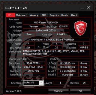 Ryzen 7 5700X3D + MSI B550M Mortar Max
