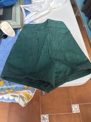 Pantalón rayas verde/negro T.18-24m