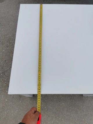 Mesa de centro blanca de madera