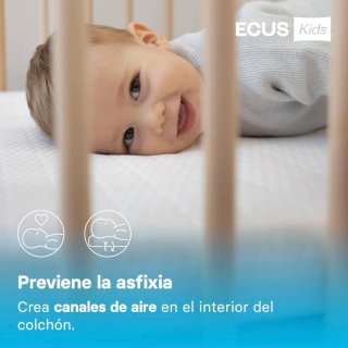Colchón bebé Ecus Care antiplagiocefalia