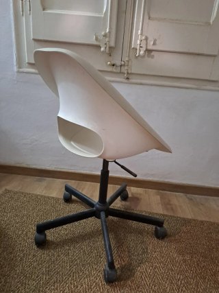 Silla de oficina Ikea blanca