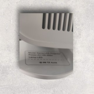 Proyector Portátil Blanco y Negro
