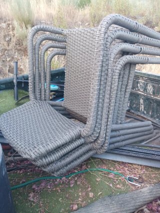 Sillas de terraza ratán sintético