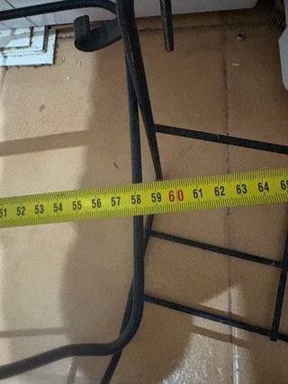 Soporte para macetas metálico negro