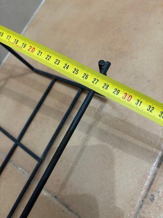 Soporte para macetas metálico negro