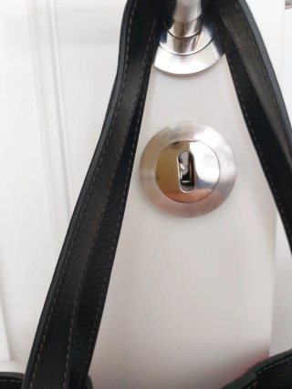 Borsa rossa in pelo