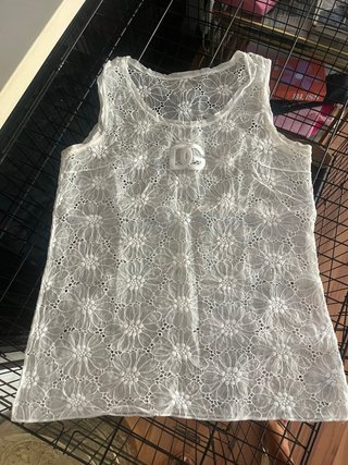 Camiseta Dolce & Gabbana encaje floral M