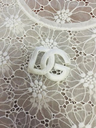 Camiseta Dolce & Gabbana encaje floral M