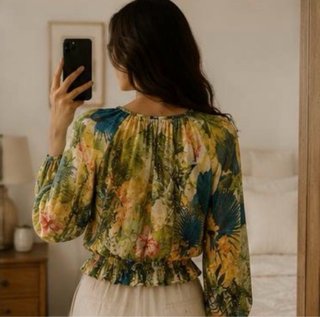 Blusa Guess by Marciano Estampado Tropical