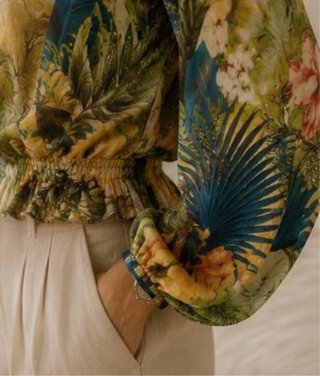 Blusa Guess by Marciano Estampado Tropical
