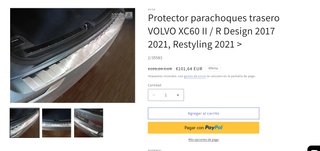 Protector Parachoques Trasero Volvo XC60 II Avisa