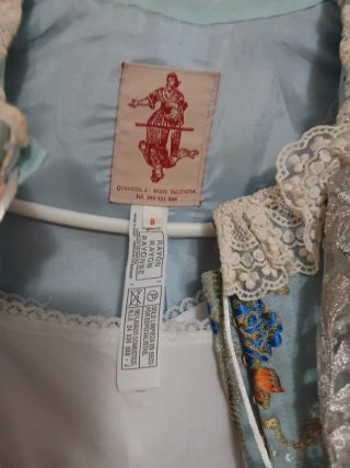 Vestido Fallera Niña 8 Años Azul
