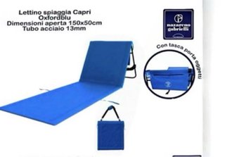 Lettino da spiaggia Nazareno Gabrielli