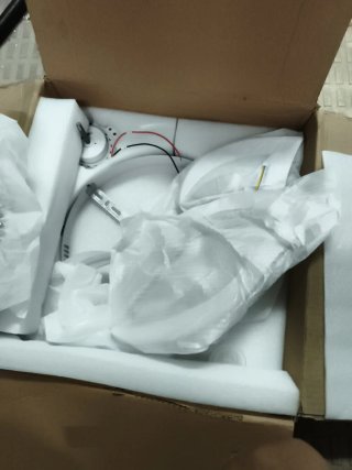 Ventilador de techo con lámpara flor
