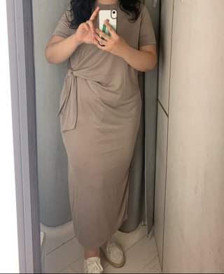 Vestido beige talla única