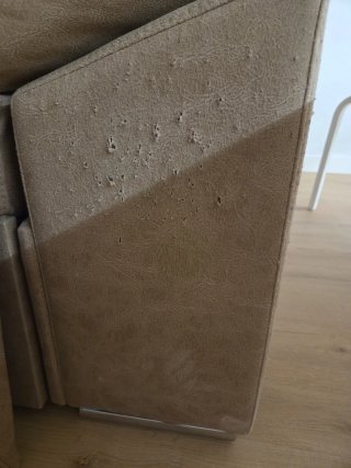 Sofá eléctrico chaise longue  izquierda beige