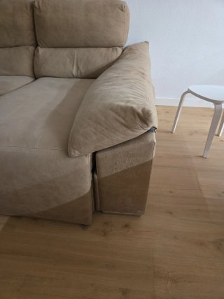 Sofá eléctrico chaise longue  izquierda beige